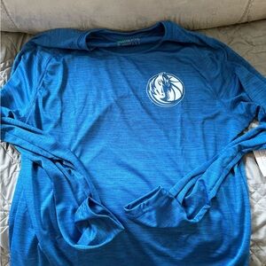 NBA Dallas Mavericks Blue Long Sleeve Shirt